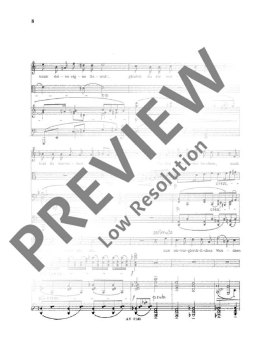 Sechs Lieder Sechs Lieder High Voice scores gallery preview page 11