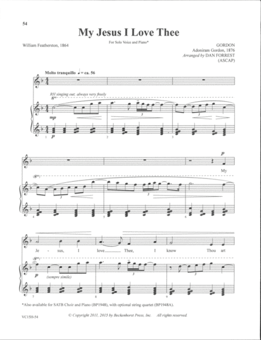 Sacred Solos of Dan Forrest - high voice High Voice scores gallery preview page 18