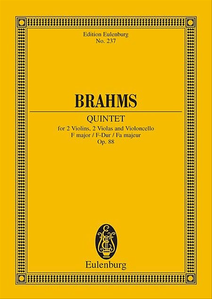 String Quintet in F Major, Op. 88 String Quintet scores gallery preview page 1