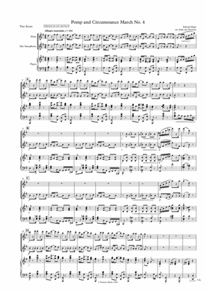 Elgar: Pomp and Circumstance March No. 4 for Trio (Fl, Alto Sax, Piano)