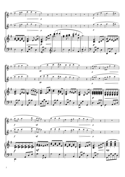 "furusato" (Gdur) pianotrio /oboe duet