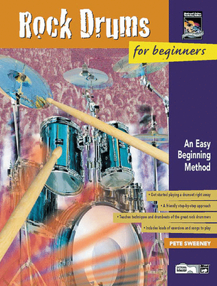 Book cover for Rock Drums for Beginners, Volumes 1 & 2