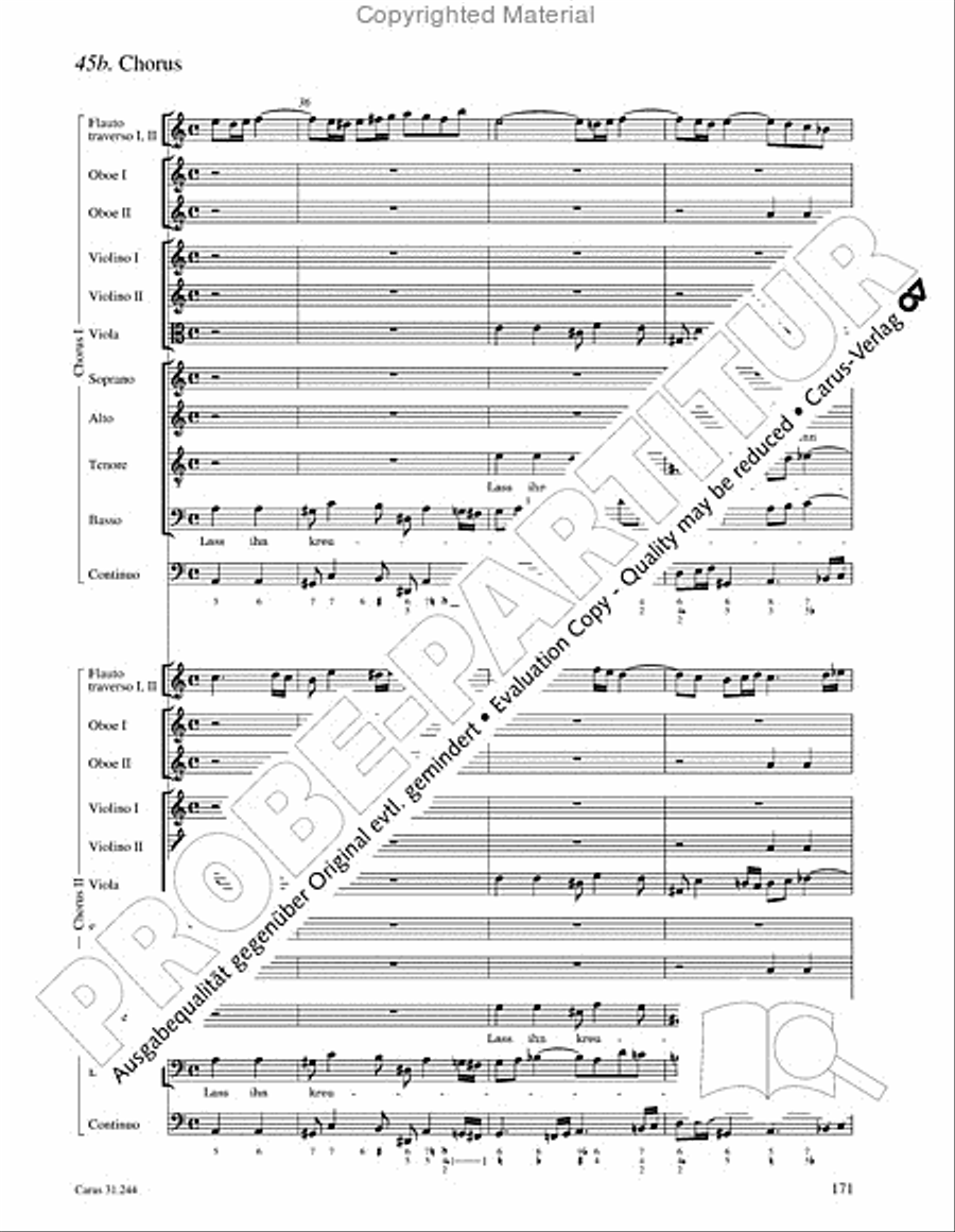 St. Matthew Passion (Matthaus-Passion) 4-Part scores gallery preview page 173