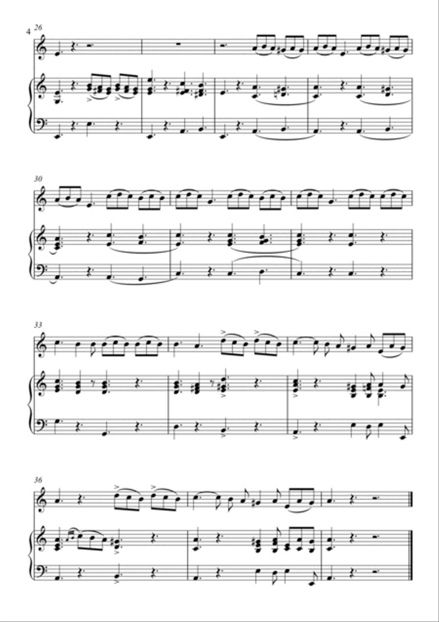 Alessandro Scarlatti - Spesso vibra per suo gioco (Piano and Violin) Small Ensemble scores gallery preview page 4