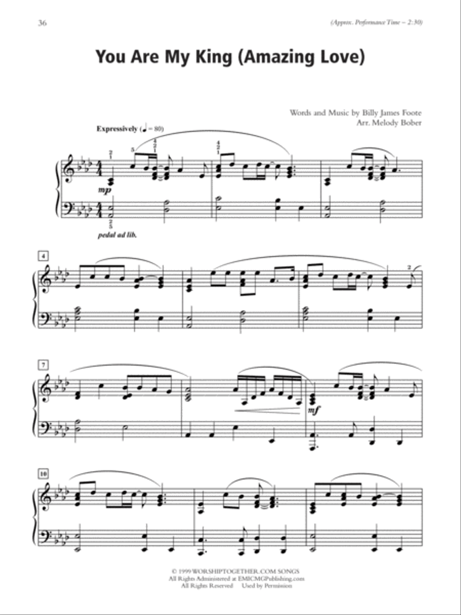 A Call to Praise Piano Solo scores gallery preview page 6