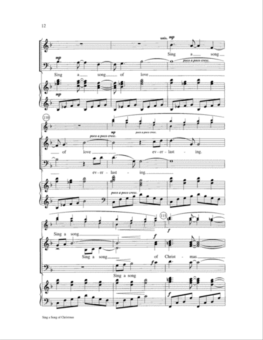 Sing a Song of Christmas 3-Part scores gallery preview page 12