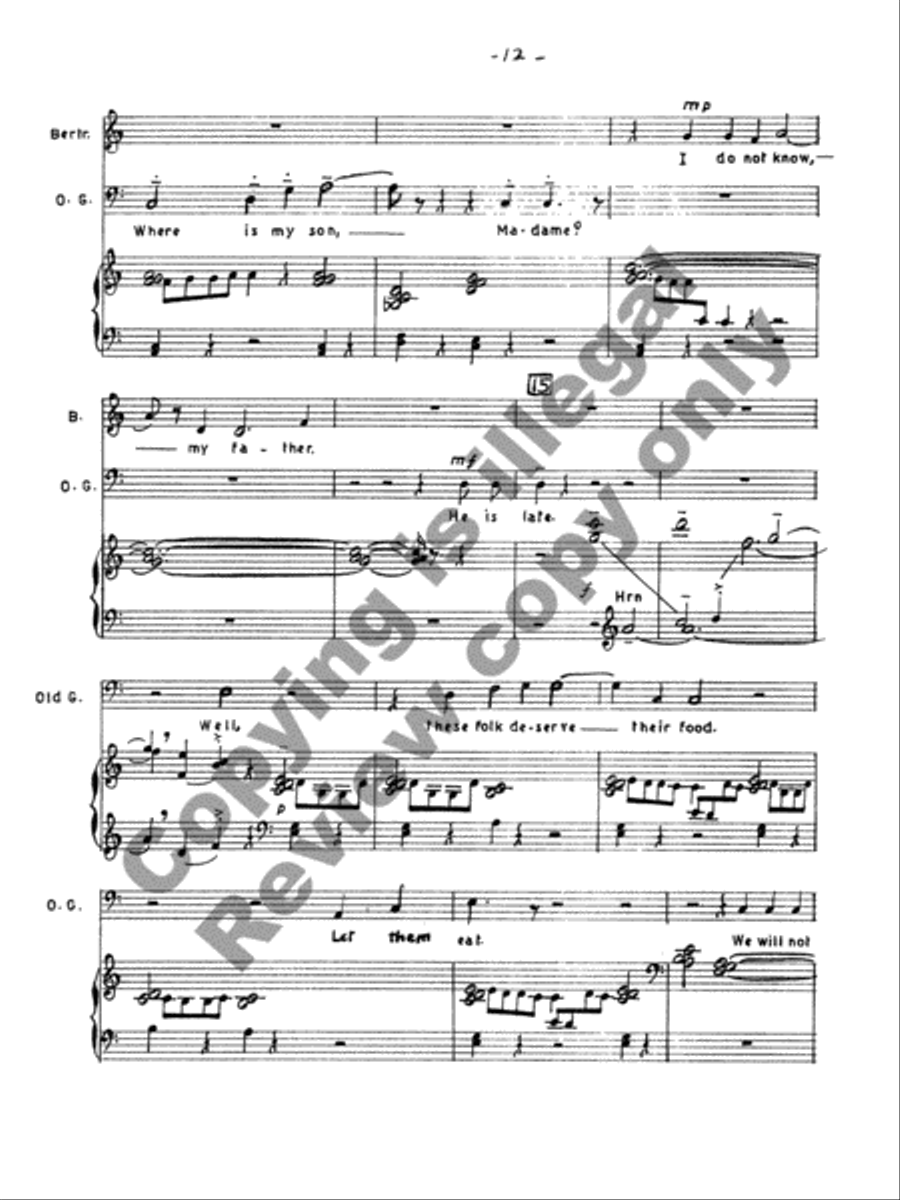 The Wife of Martin Guerre Choir scores gallery preview page 14