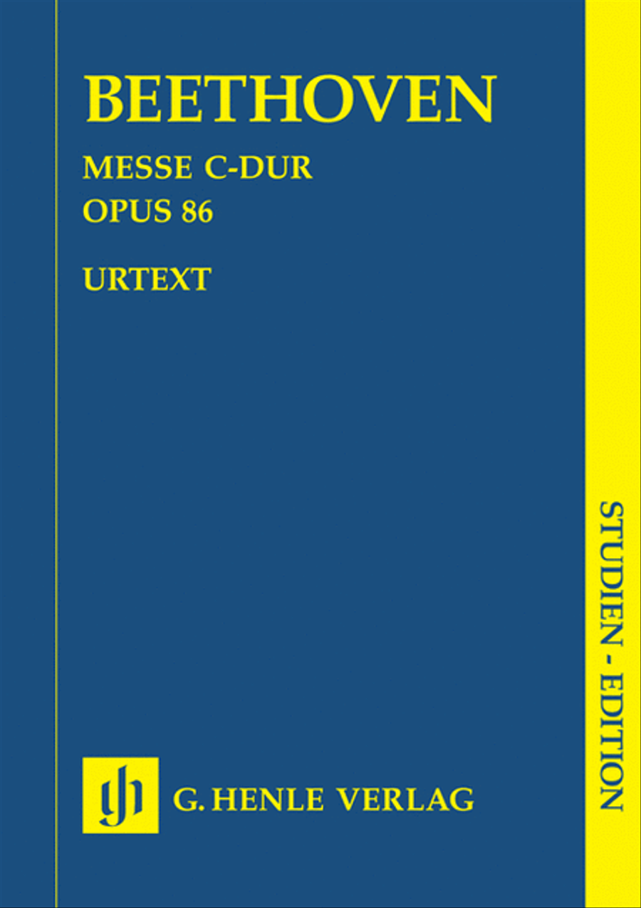 Mass C Major Op. 86 Mass C Major Op. 86 4-Part scores gallery preview page 1