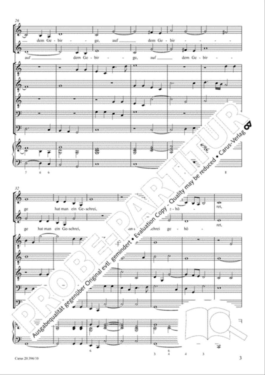 Auf dem Gebirge in F Major, SWV 396 Score scores gallery preview page 4