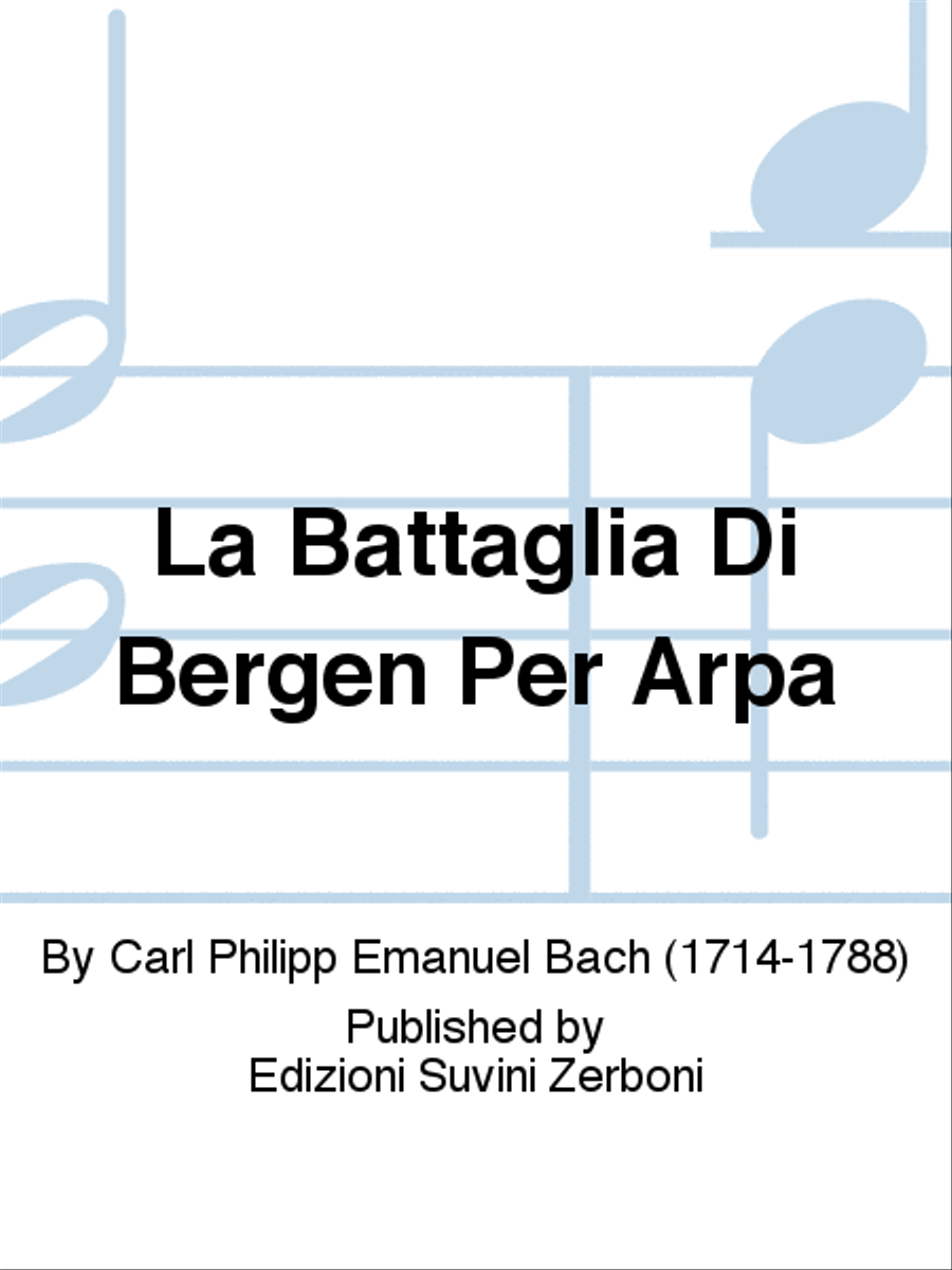 La Battaglia Di Bergen Per Arpa Harp scores gallery preview page 1