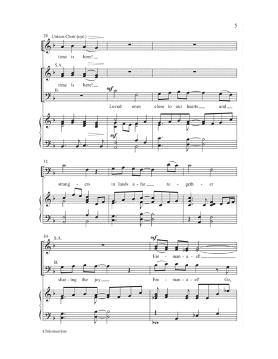 Christmastime 3-Part scores gallery preview page 5
