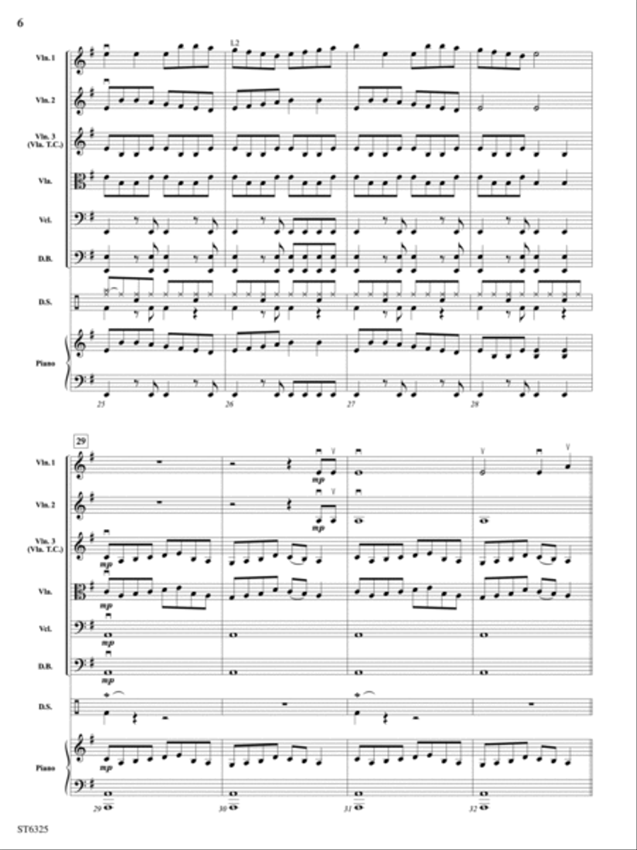 Rest Ye Merry, Rock Ye Very: Score String Orchestra scores gallery preview page 6