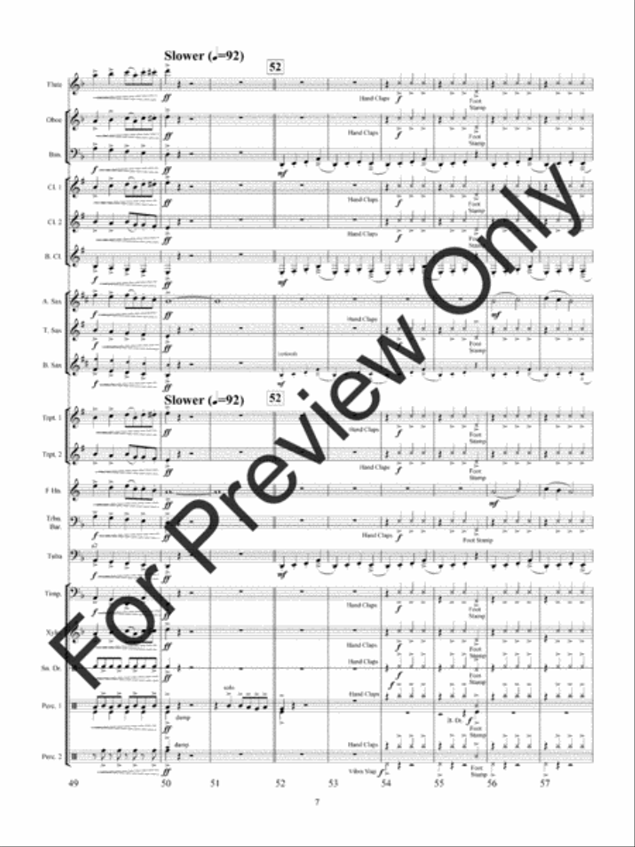 Wolf Dancers (Score) Concert Band scores gallery preview page 10