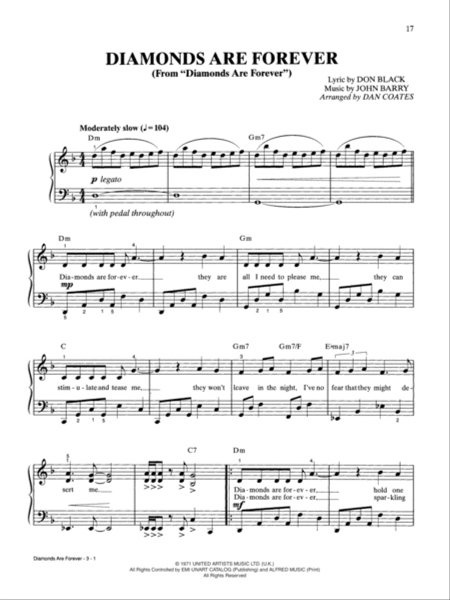 James Bond 007 Collection - Easy Piano (Book/CD) Easy Piano scores gallery preview page 3