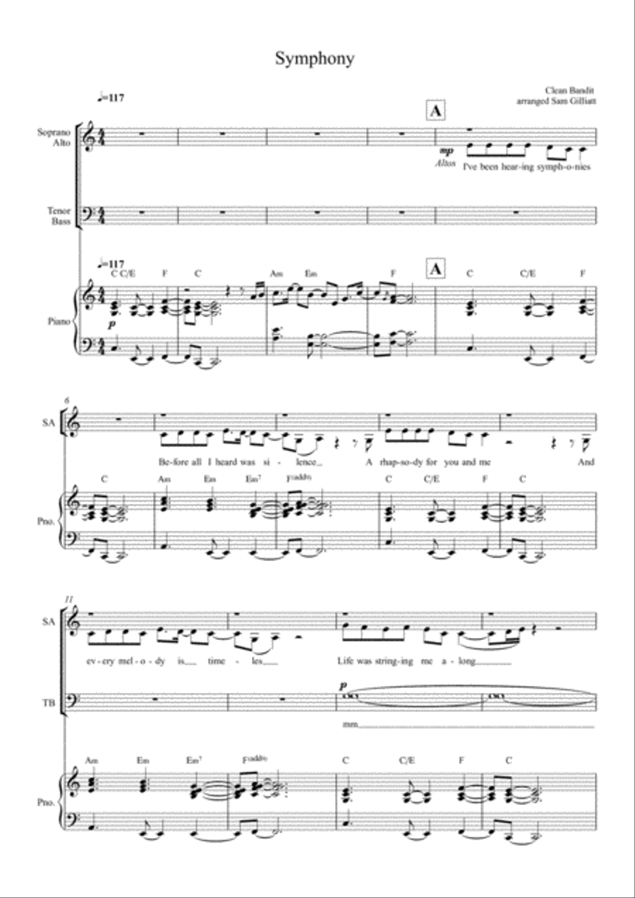 Symphony 4-Part scores gallery preview page 1