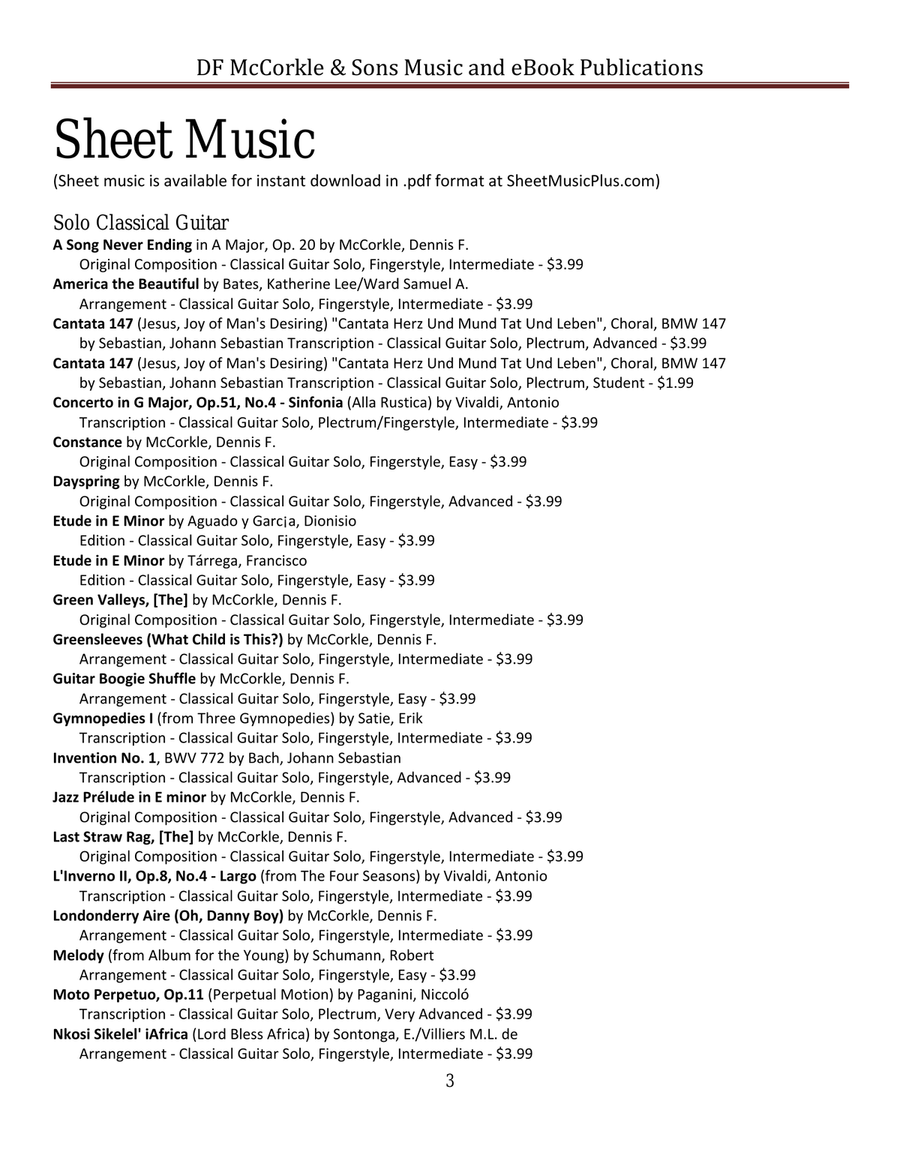 Guitar Boogie Shuffle Acoustic Guitar scores gallery preview page 6
