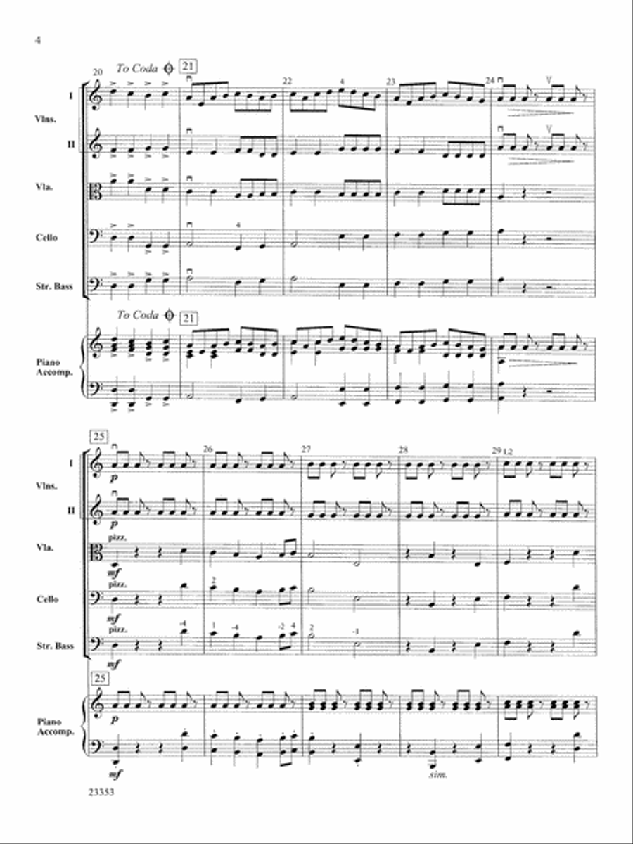 Conquistador!: Score Conquistador!: Score String Orchestra scores gallery preview page 4