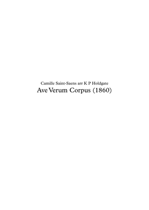 Ave Verum Corpus (1860)