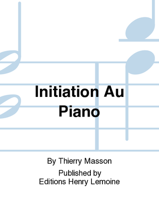Book cover for Initiation Au Piano