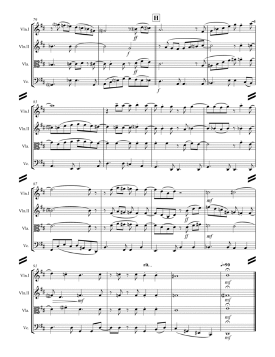 Wave String Quartet scores gallery preview page 6