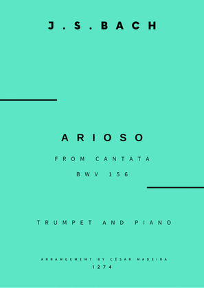 Arioso (BWV 156) - Bb Trumpet and Piano (Full Score and Parts)