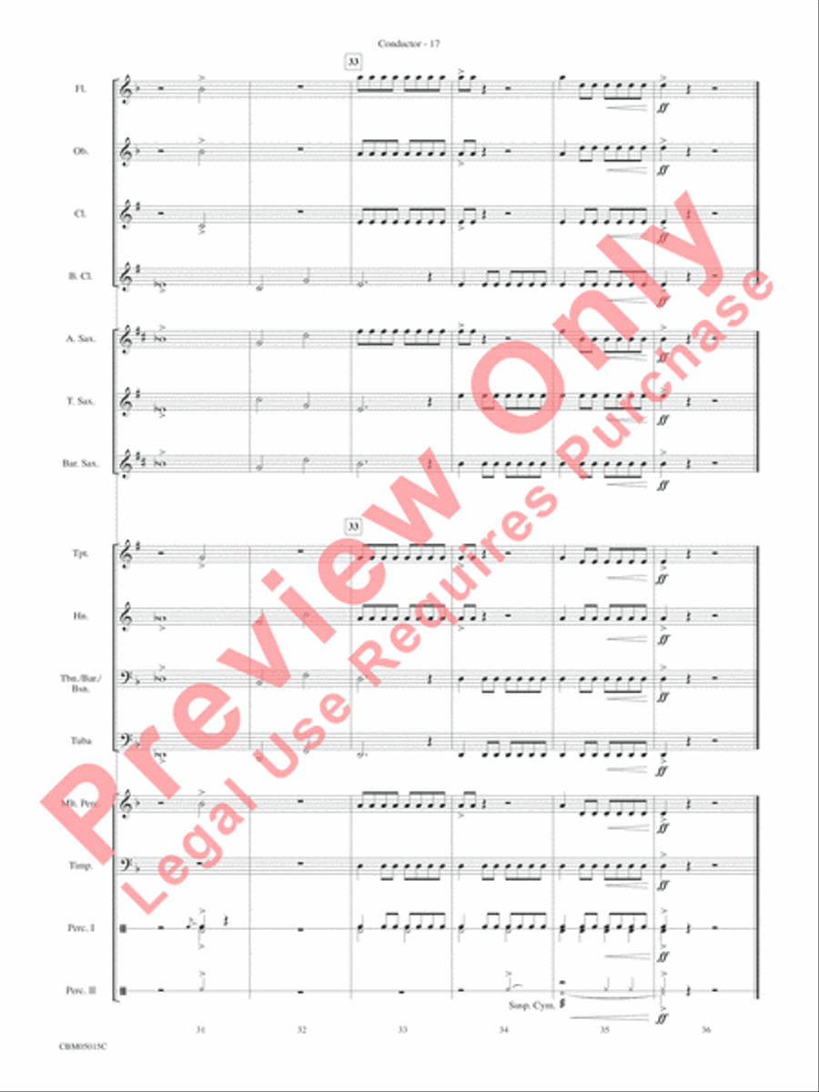 Themes from Star Wars: Episode III Revenge of the Sith Concert Band scores gallery preview page 20