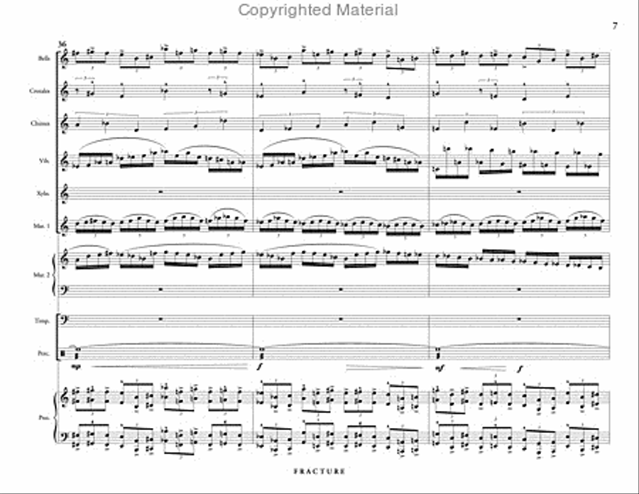 Fracture (score & parts) Fracture (score & parts) Percussion Ensemble scores gallery preview page 8