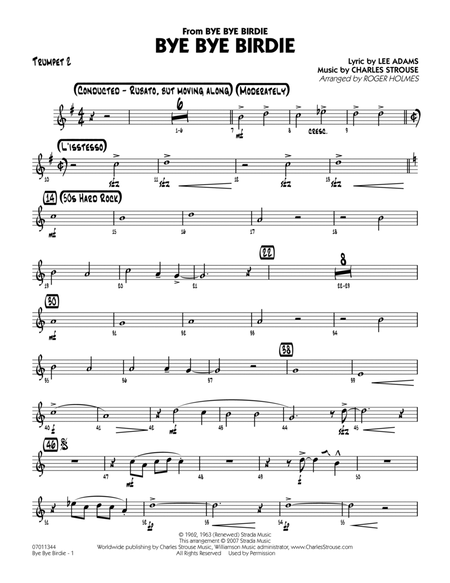 Bye Bye Birdie (w/ opt. Vocal) - Trumpet 2