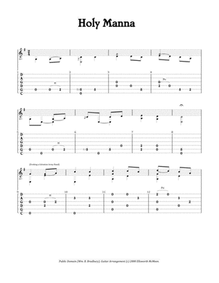 Holy Manna (For Fingerstyle Guitar Tuned CGDGAD)