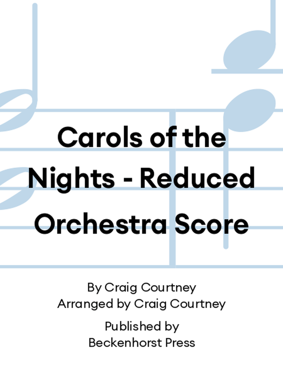 Carols of the Nights - Reduced Orchestra Score Score scores gallery preview page 1