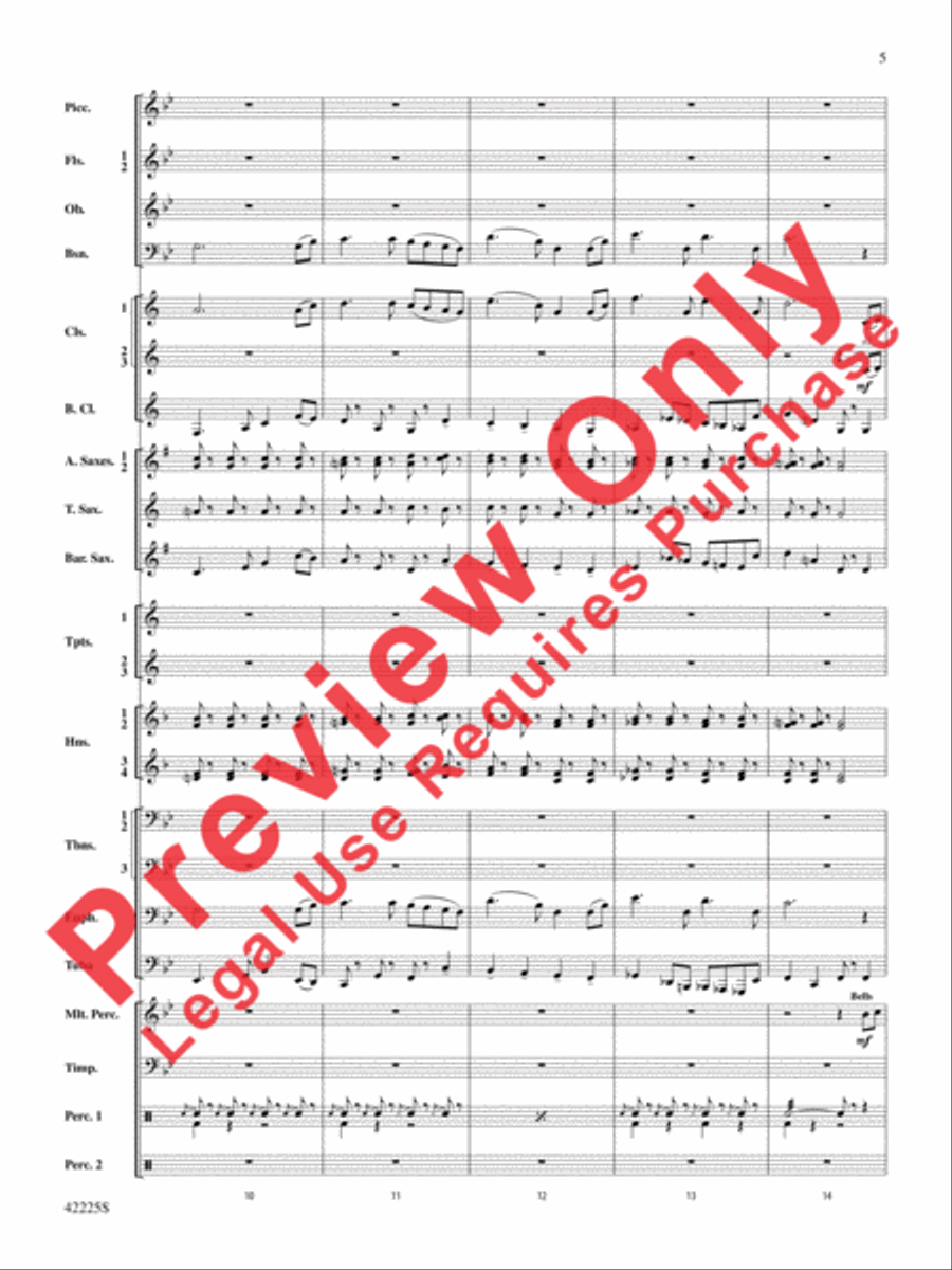 Mountain Strong Concert Band scores gallery preview page 5