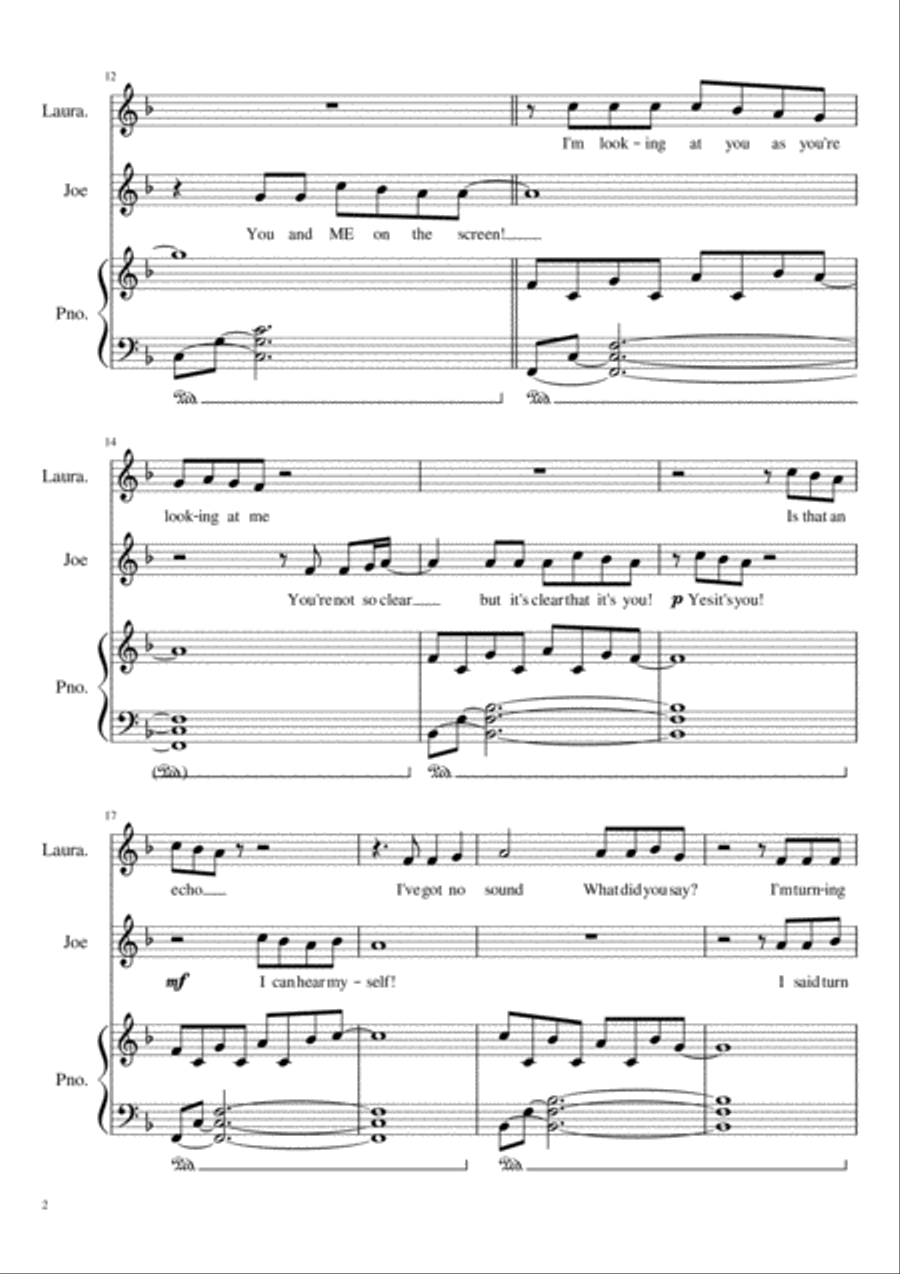 You and Me On The Screen Piano scores gallery preview page 2