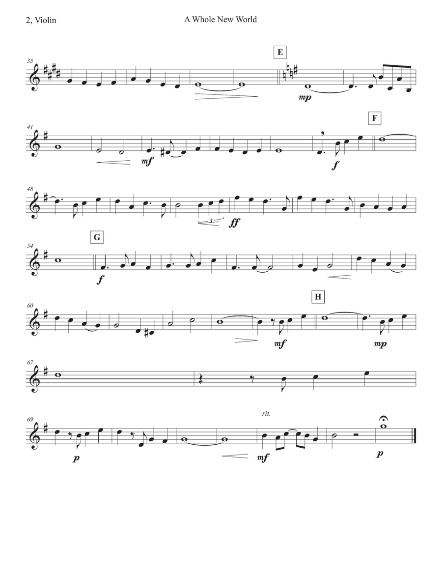 A Whole New World (from 'Aladdin') A Whole New World (from 'Aladdin') String Trio scores gallery preview page 6