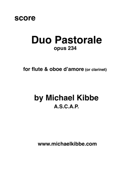 Duo Pastorale, opus 234 image number null