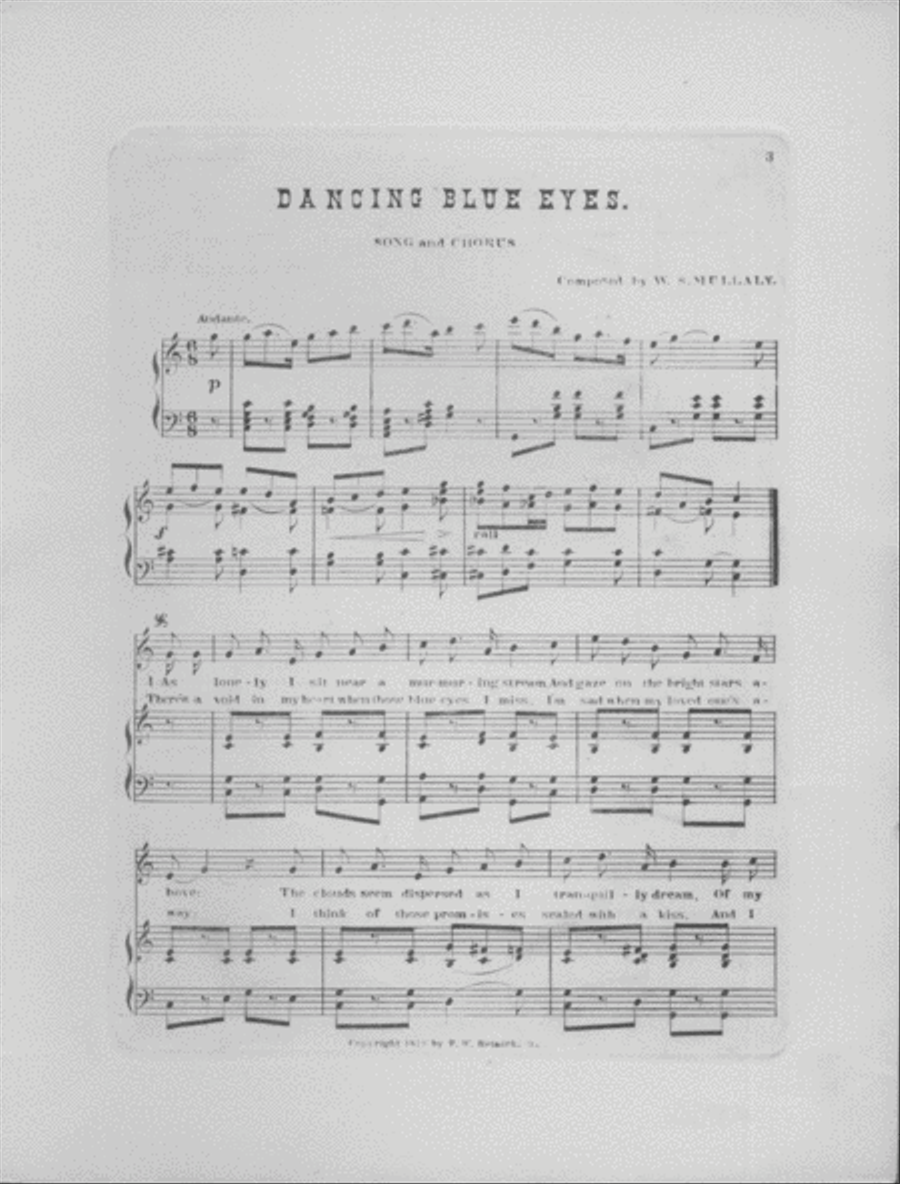 Dancing Blue Eyes. Song & Chorus Choir scores gallery preview page 2