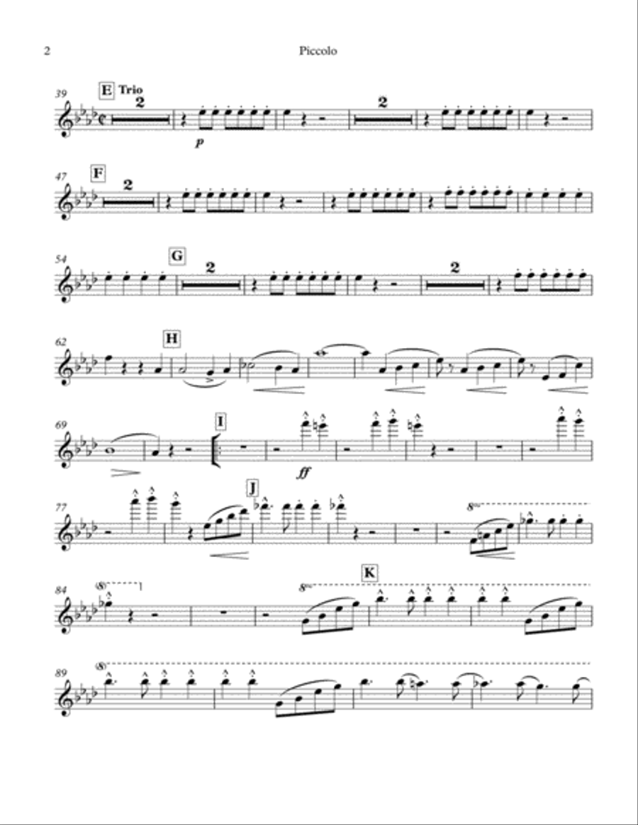 Stars and Stripes Forever (Orchestra and/or Concert Band, with optional Chorus) Letter Size 8.5