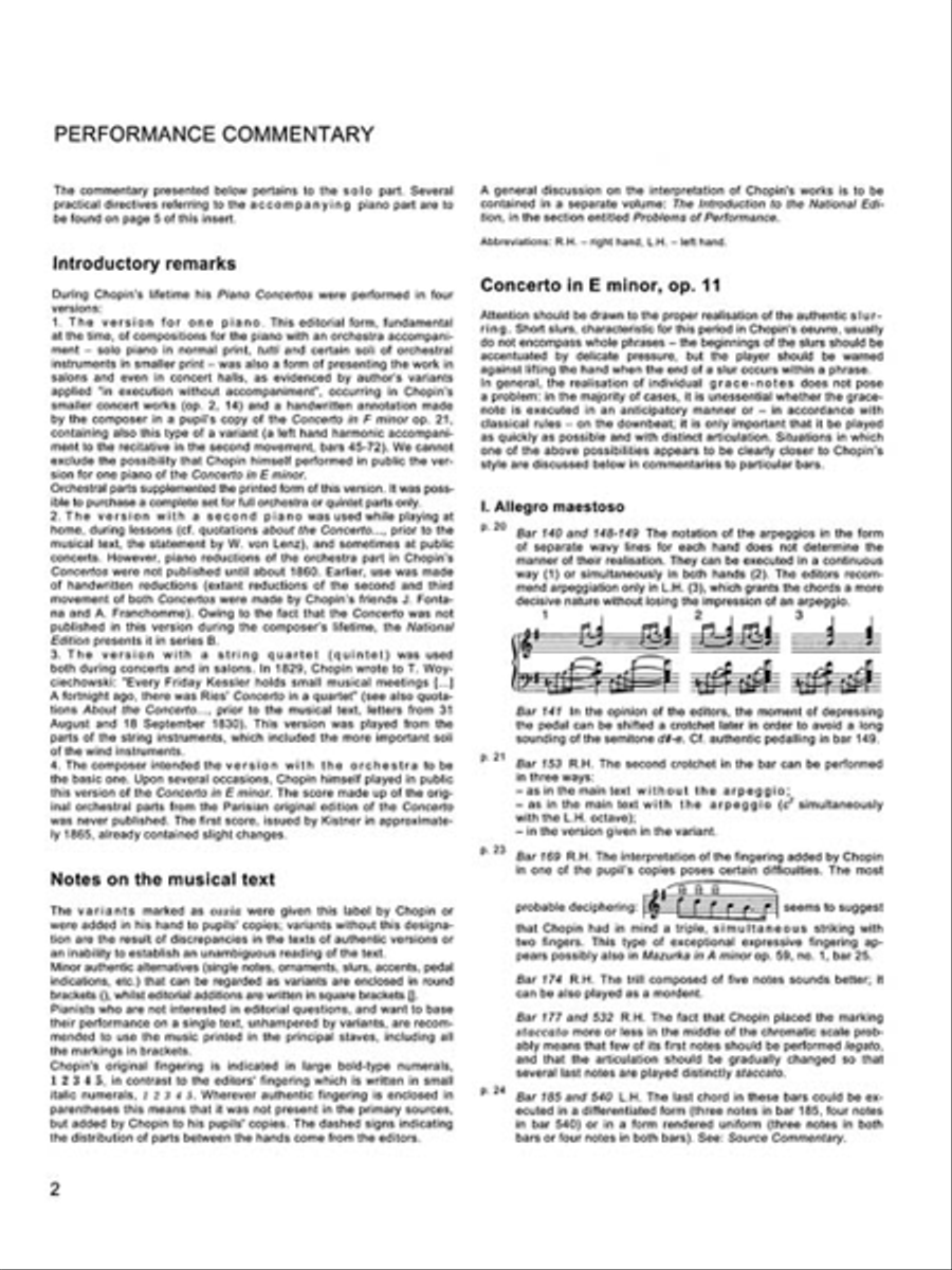 Concerto in E Minor Op. 11 - Version with Second Piano Piano Solo scores gallery preview page 4