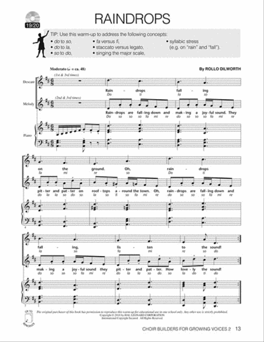Choir Builders for Growing Voices 2 Choir scores gallery preview page 3