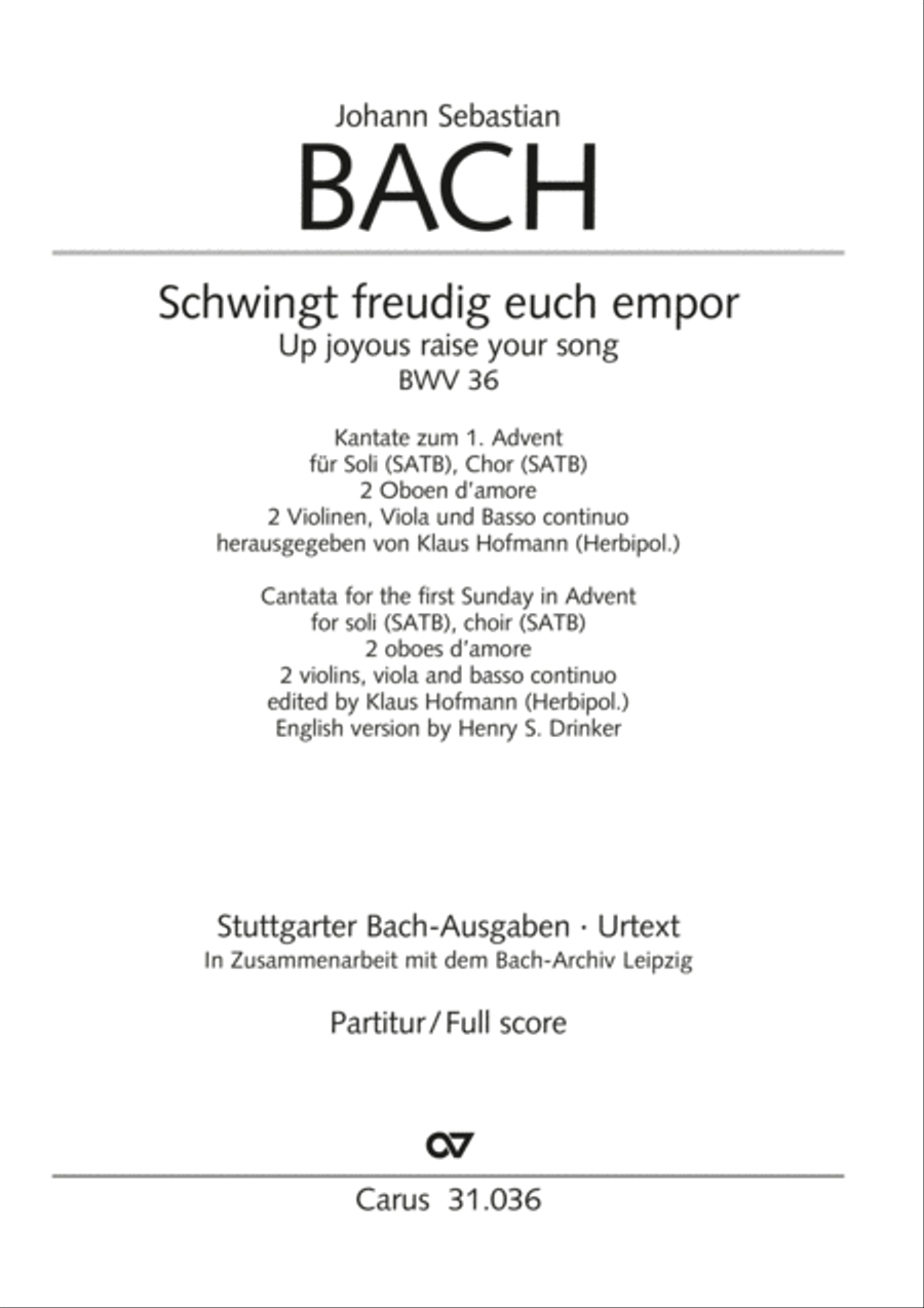 Up joyous raise your song (Schwingt freudig euch empor) 4-Part scores gallery preview page 2