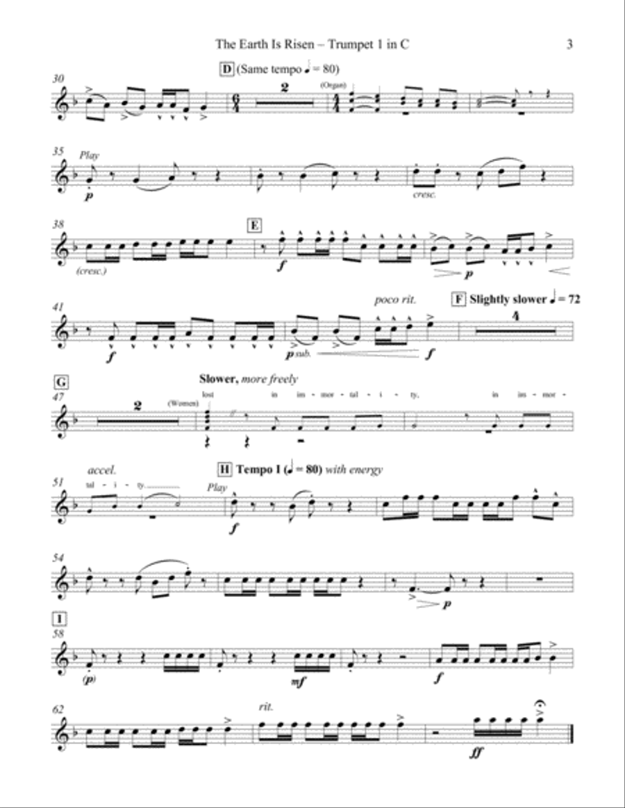 The Earth Is Risen Choir scores gallery preview page 4