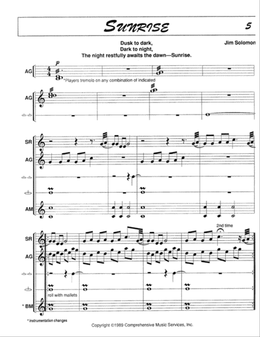 A Village Day Unison Choir scores gallery preview page 4