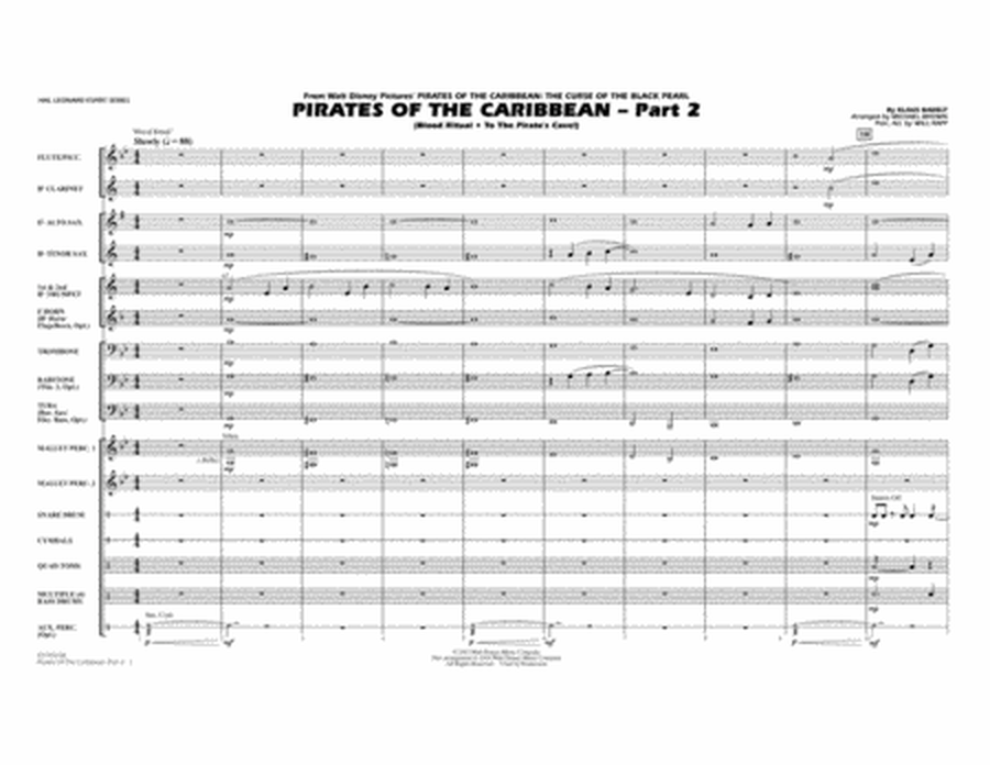 Pirates of the Caribbean - Part 2 (arr. Michael Brown) - Full Score