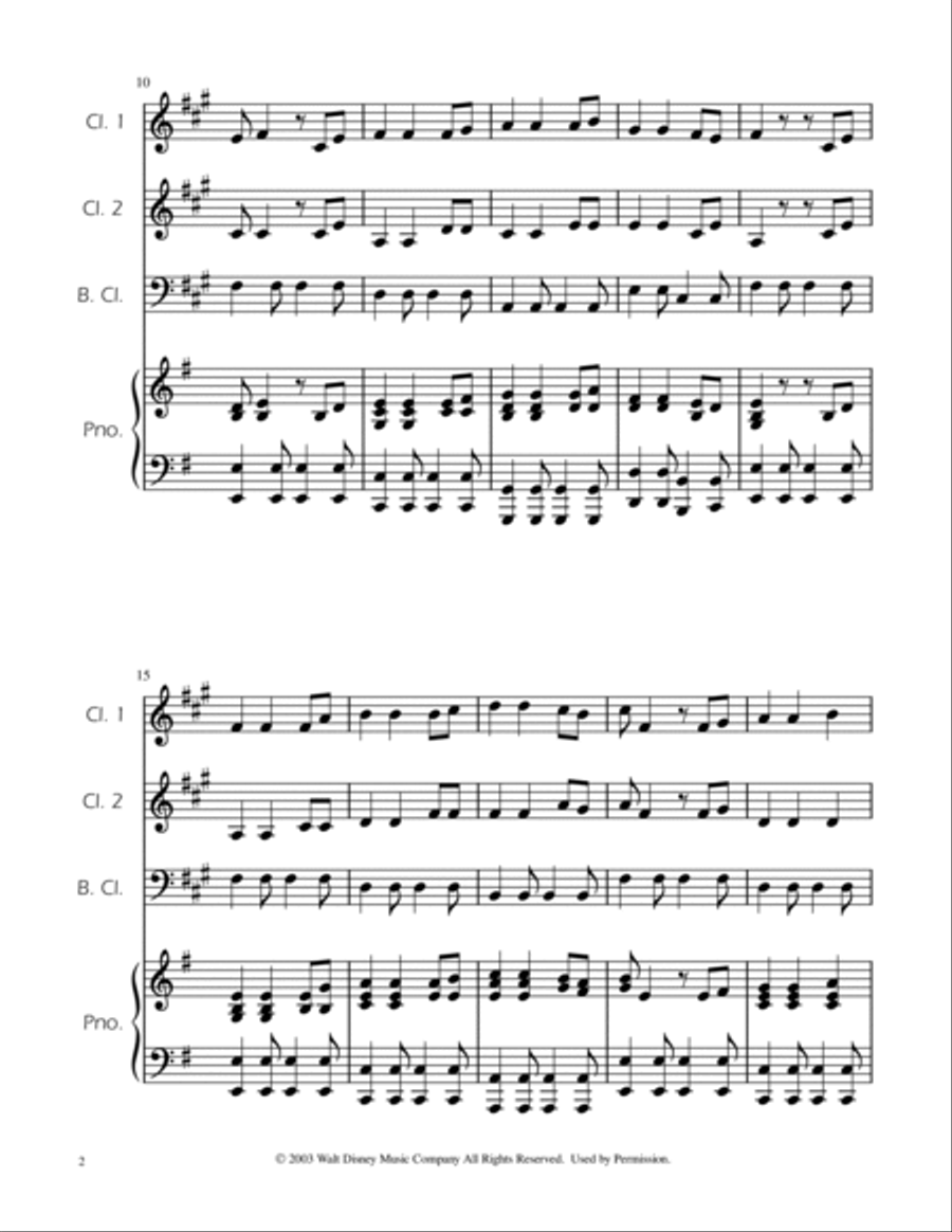 He's A Pirate Clarinet Trio scores gallery preview page 2