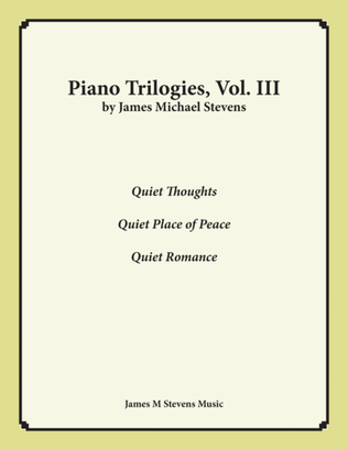 Book cover for Piano Trilogies, Vol. III (Peace)