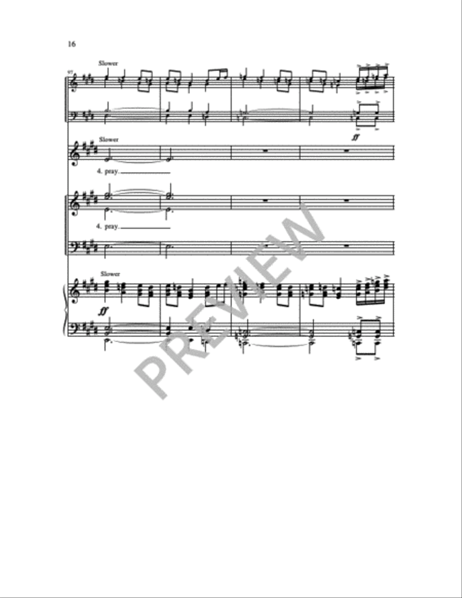 God, We Praise You 4-Part scores gallery preview page 3