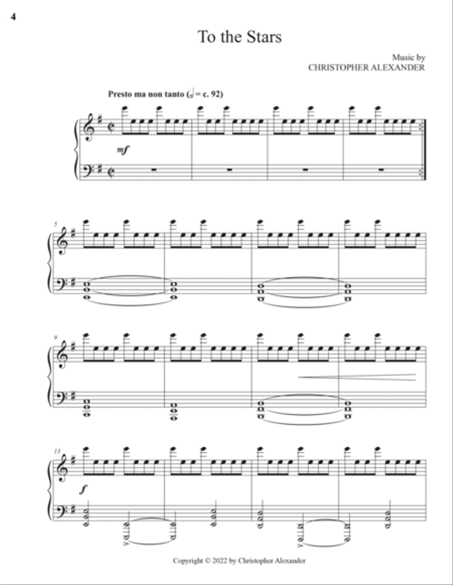 To the Stars Piano Solo scores gallery preview page 4