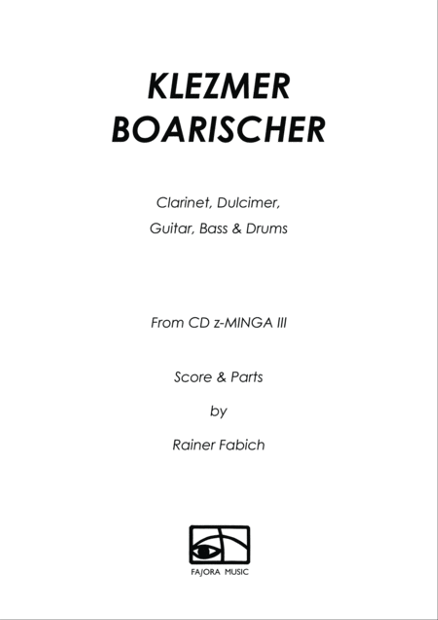 KLEZMER BOARISCHER for Bavarian Folkband Small Ensemble scores gallery preview page 2