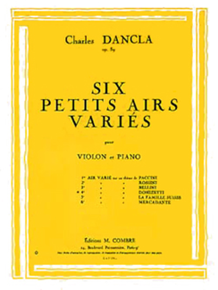 Book cover for Air varie No. 4 sur un theme de Donizetti Op. 89
