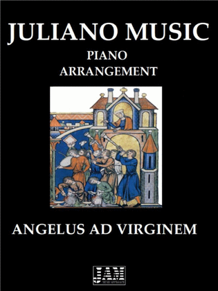 Book cover for ANGELUS AD VIRGINEM (EASY PIANO ARRANGEMENT) - ANONYMOUS