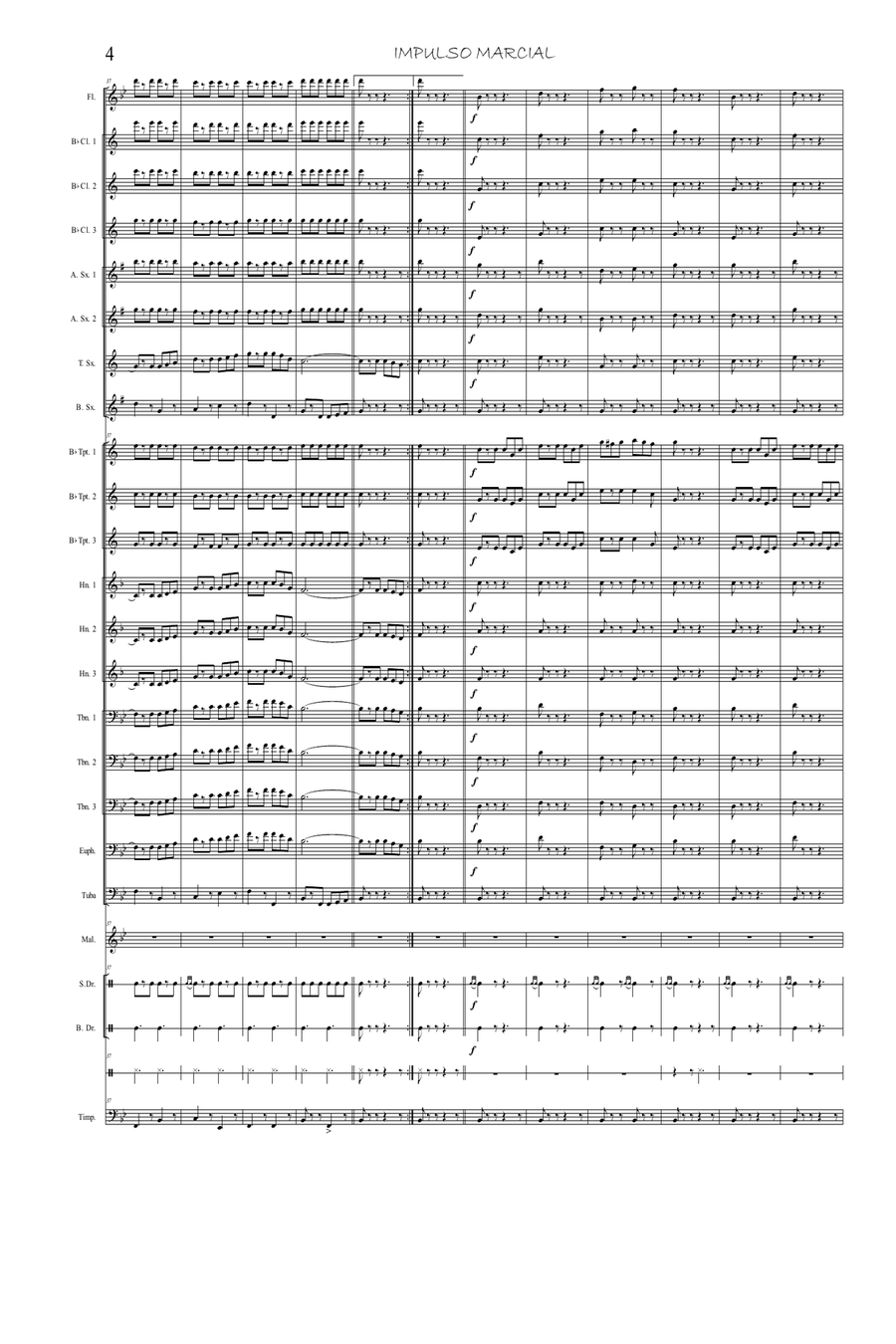 Impulso Marcial Marching Band scores gallery preview page 5